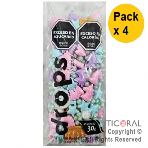 DROPS MIX PRINCESA 35 GR x 4 PAQUETES